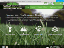 Tablet Screenshot of greenscapers.com